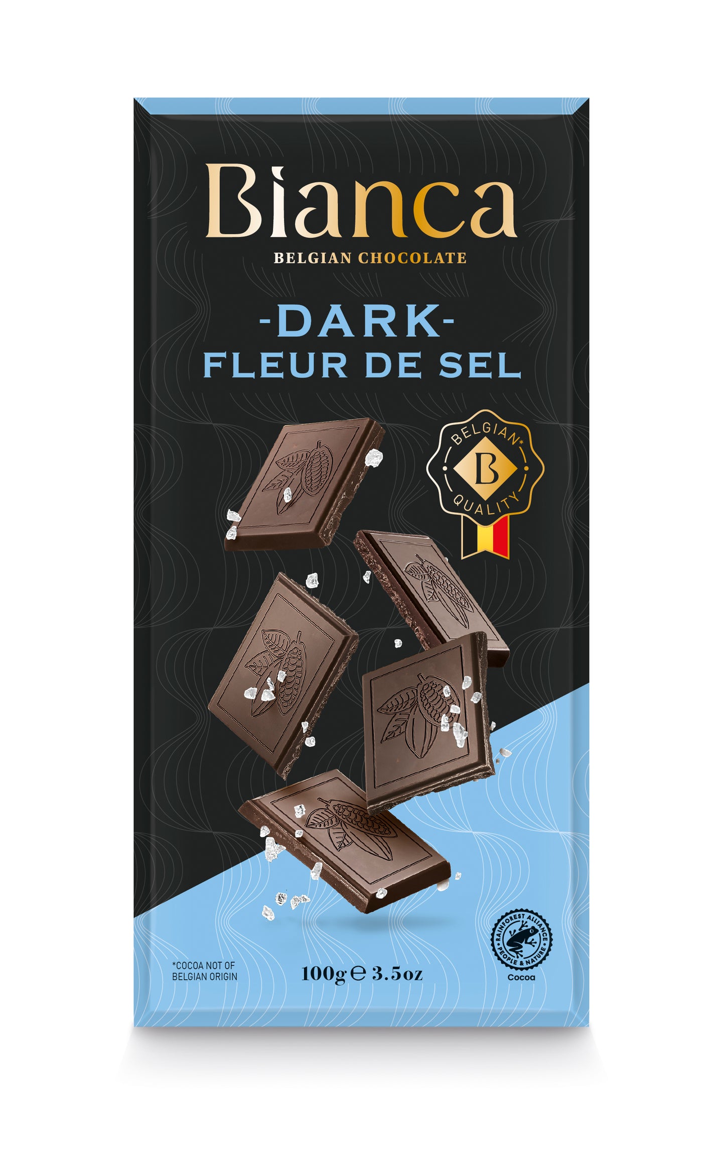 Dark chocolate fleur de sel Bianca