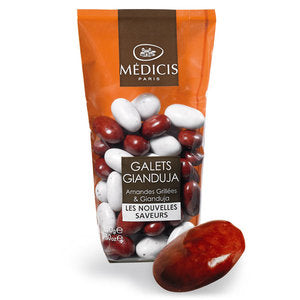 Sachet Galet 200g Gianduia & Roasted Almond. Color: Dune & Prune
