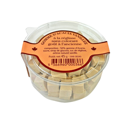 Display Gomme d'accacia liquorice vanilla