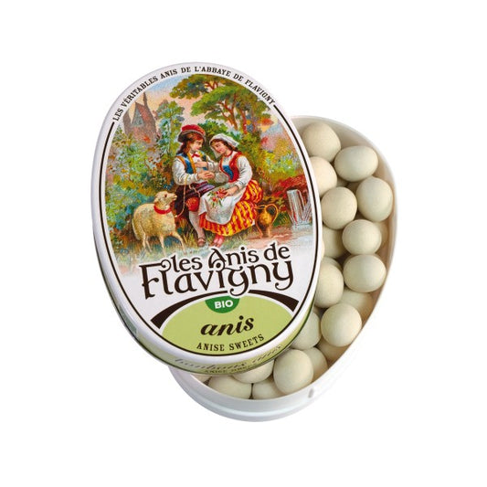 Anis - Boîte ovale de bonbons bio à l'anis