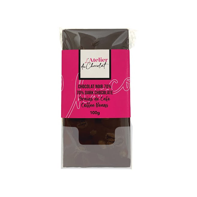 Tablette de chocolat au café 70%