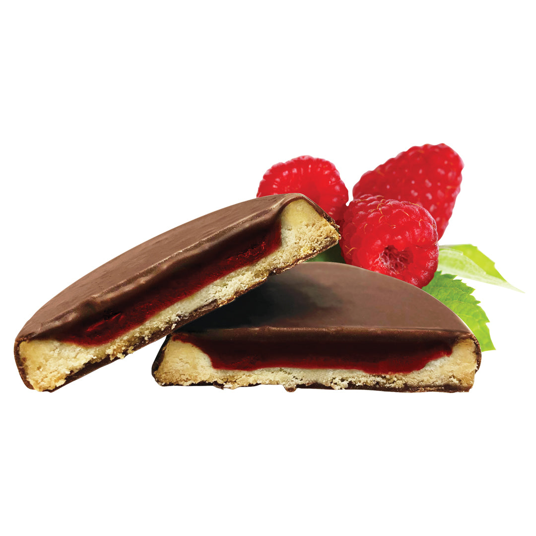 Butter Biscuits Raspberry dipped in Milk Chocolate