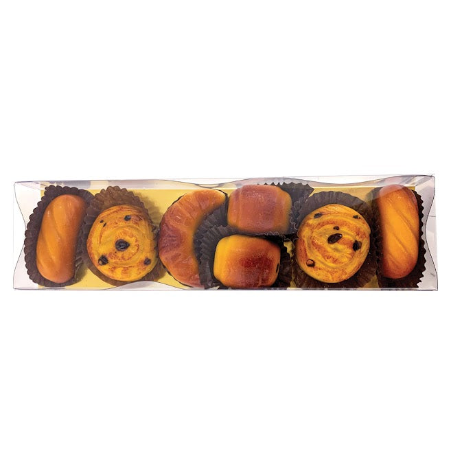 Assortment of mini pastries with almond paste