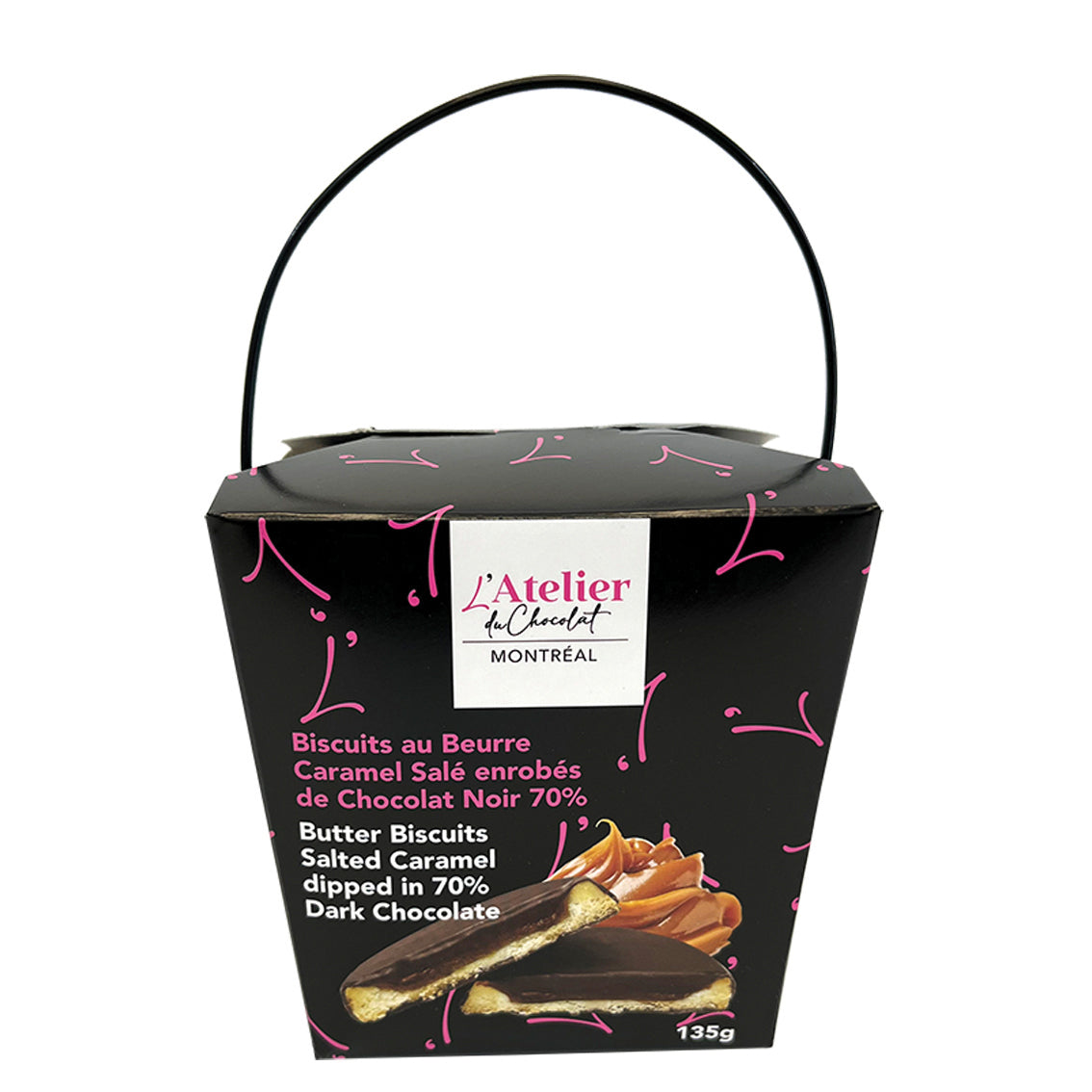 Butter Biscuits Salted Caramel dipped in 70% Dark Chocolate