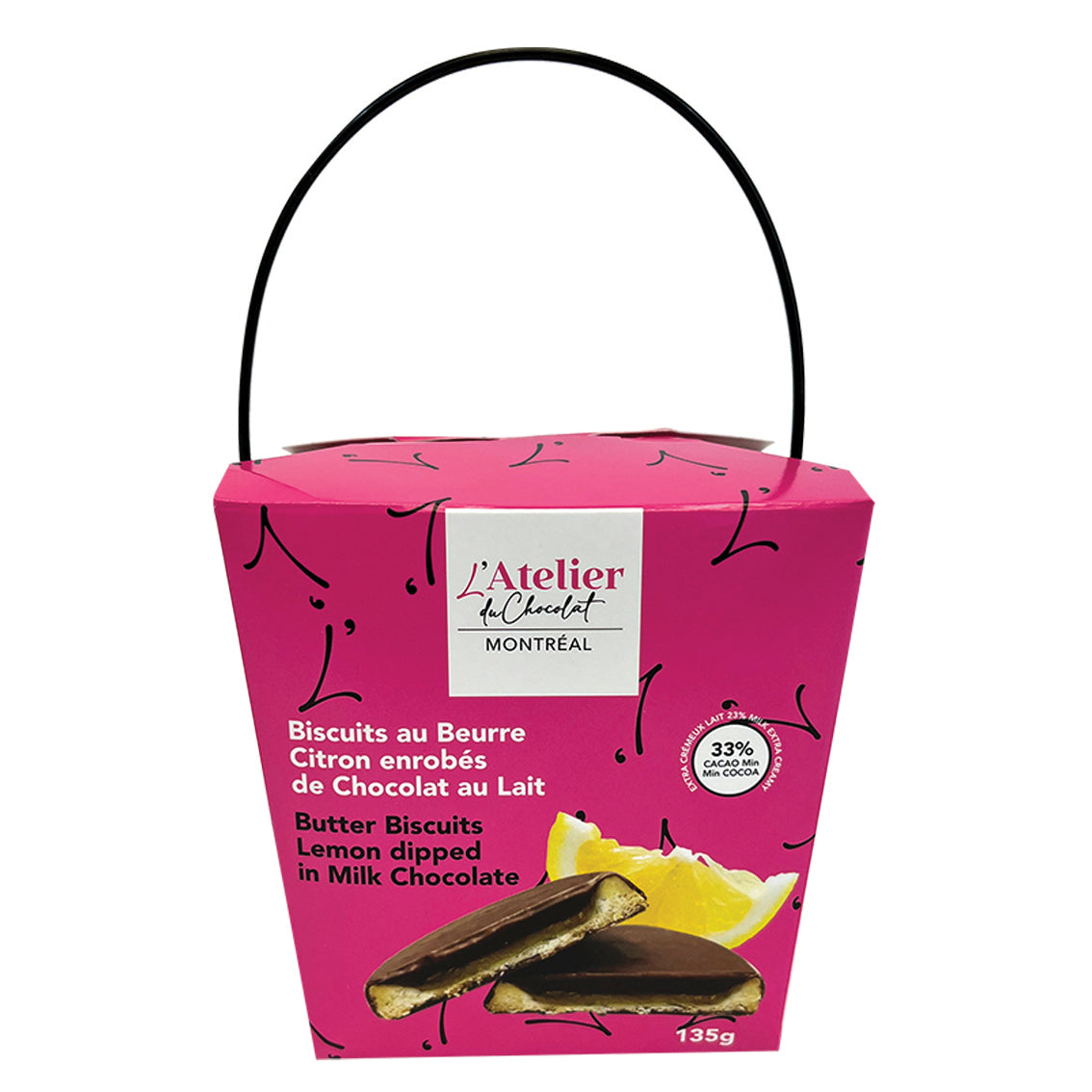 Butter Biscuits Lemon dipped in Milk Chocolate