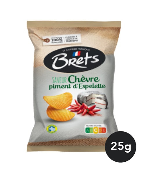Brets Chips de Chèvre & Piment d'Espelette (Format Snack)