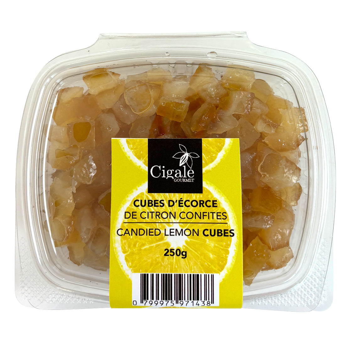Candied Lemon Peel Cubes
