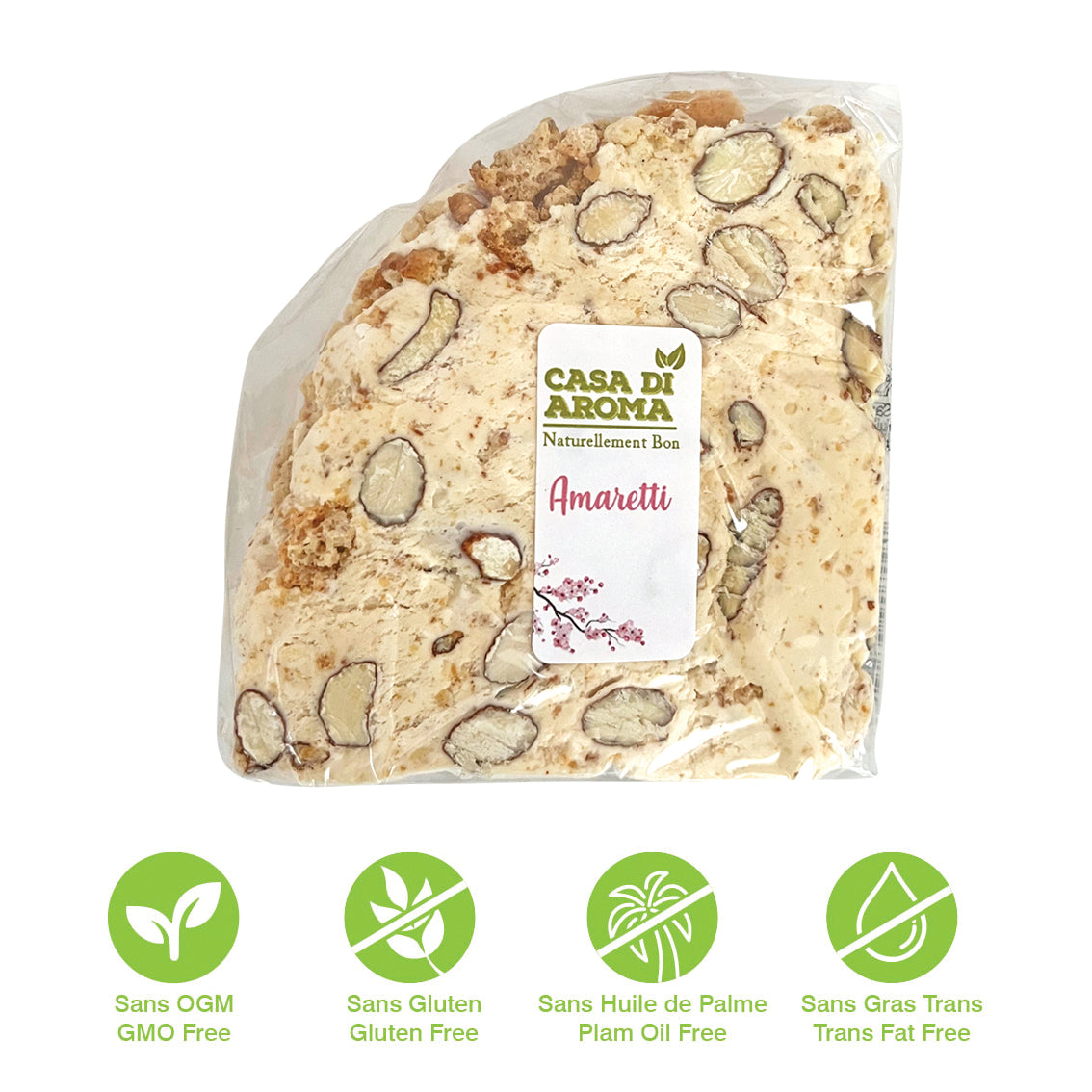 Gâteau moelleux au nougat avec Amaretti 150g