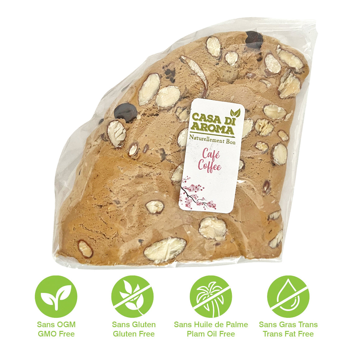 Gâteau moelleux au nougat avec café 150g