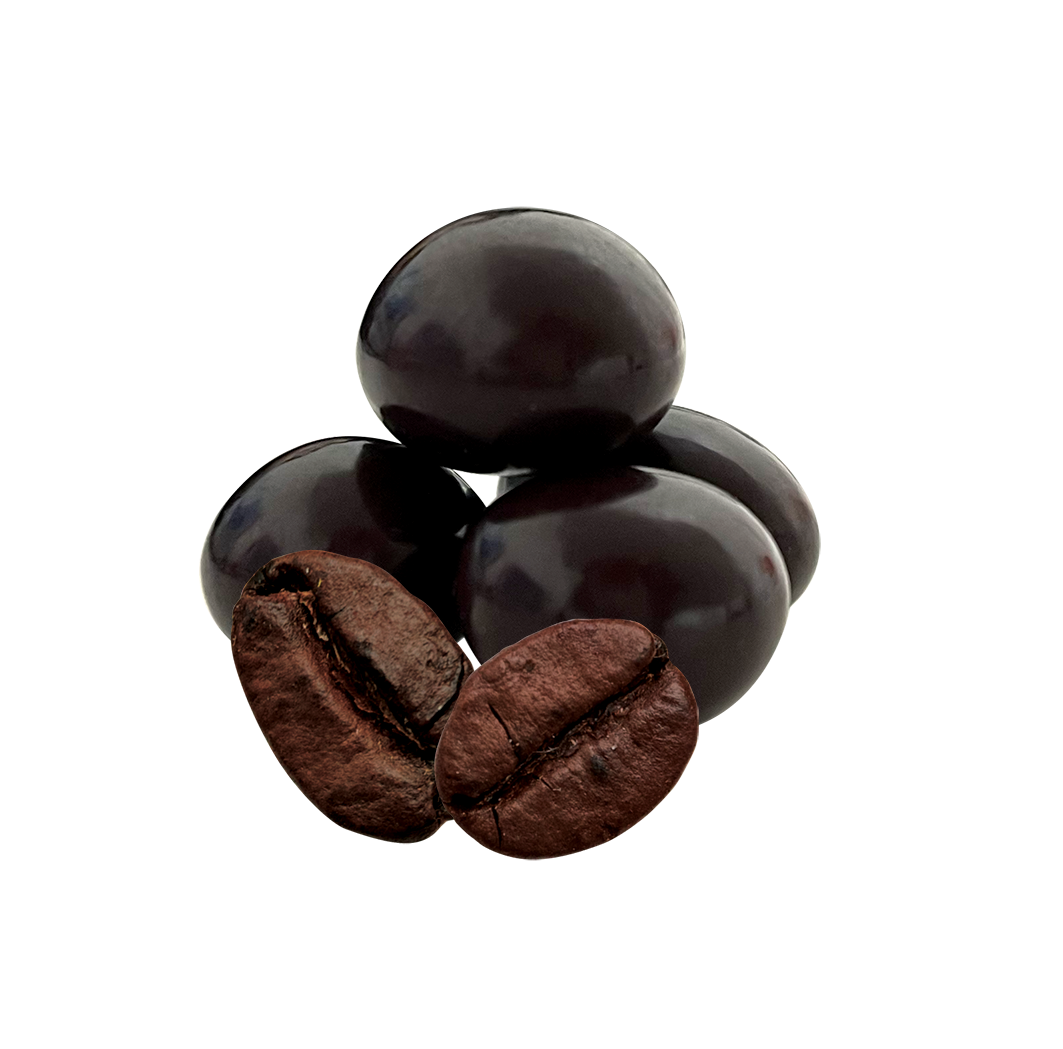 Colombian Espresso coffee bean covered with dark chocolate
