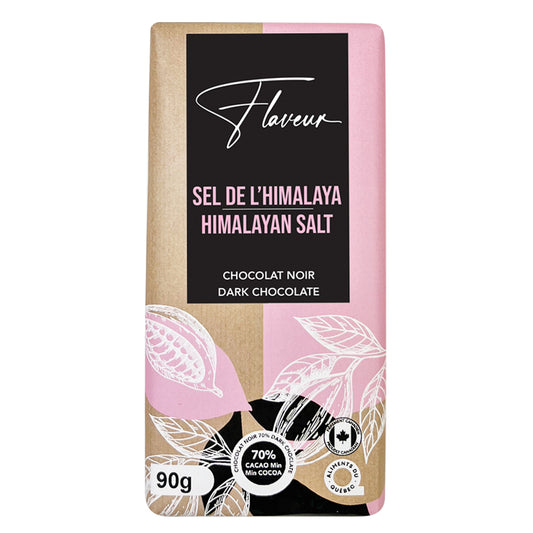 Tablette de Chocolat Noir 70% au Sel de l'Himalaya - FLN0014