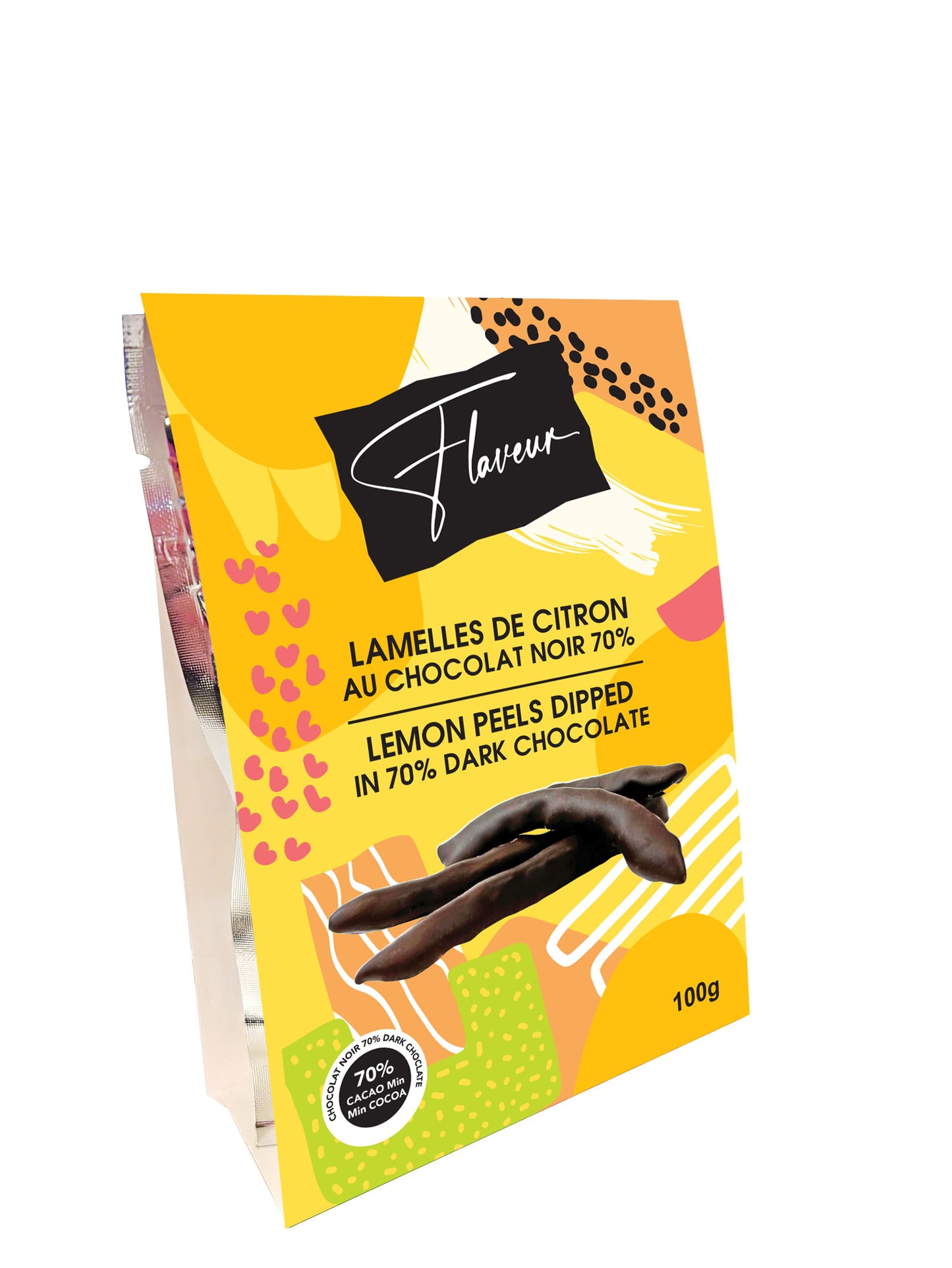 Lemon Peels dipped in 70% Dark Chocolate FL0046