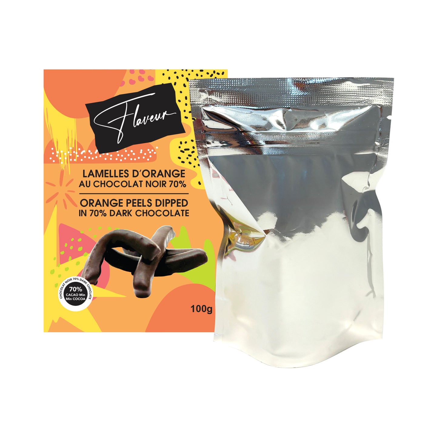 Orange Peels dipped in 70% Dark Chocolate