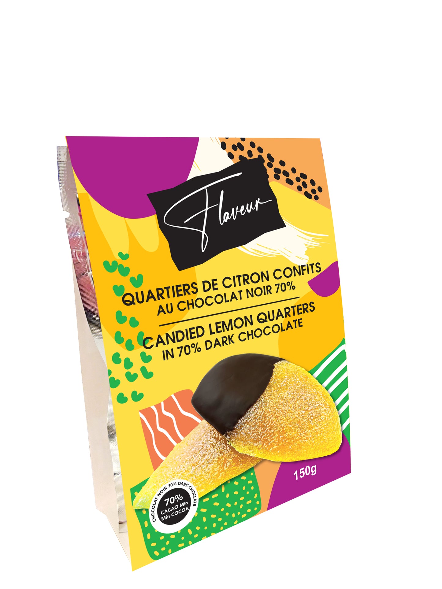 Candied Lemon Quarters in 70% Dark Chocolate
