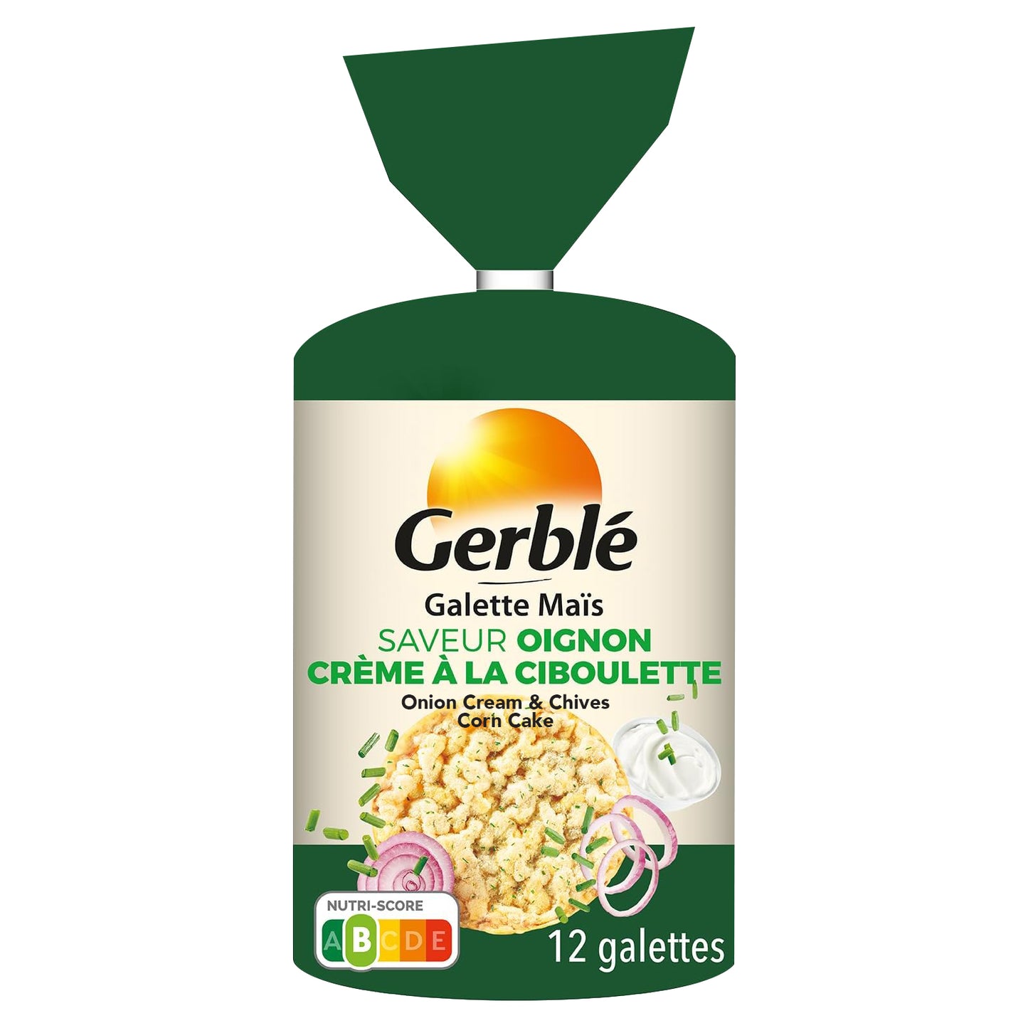 Gerblé Corn cracker Onion Cream Flavor with Chives