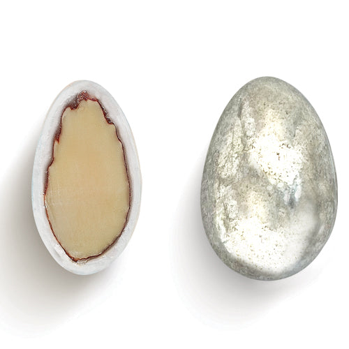 Silver Vintage Almond Dragees - 100g