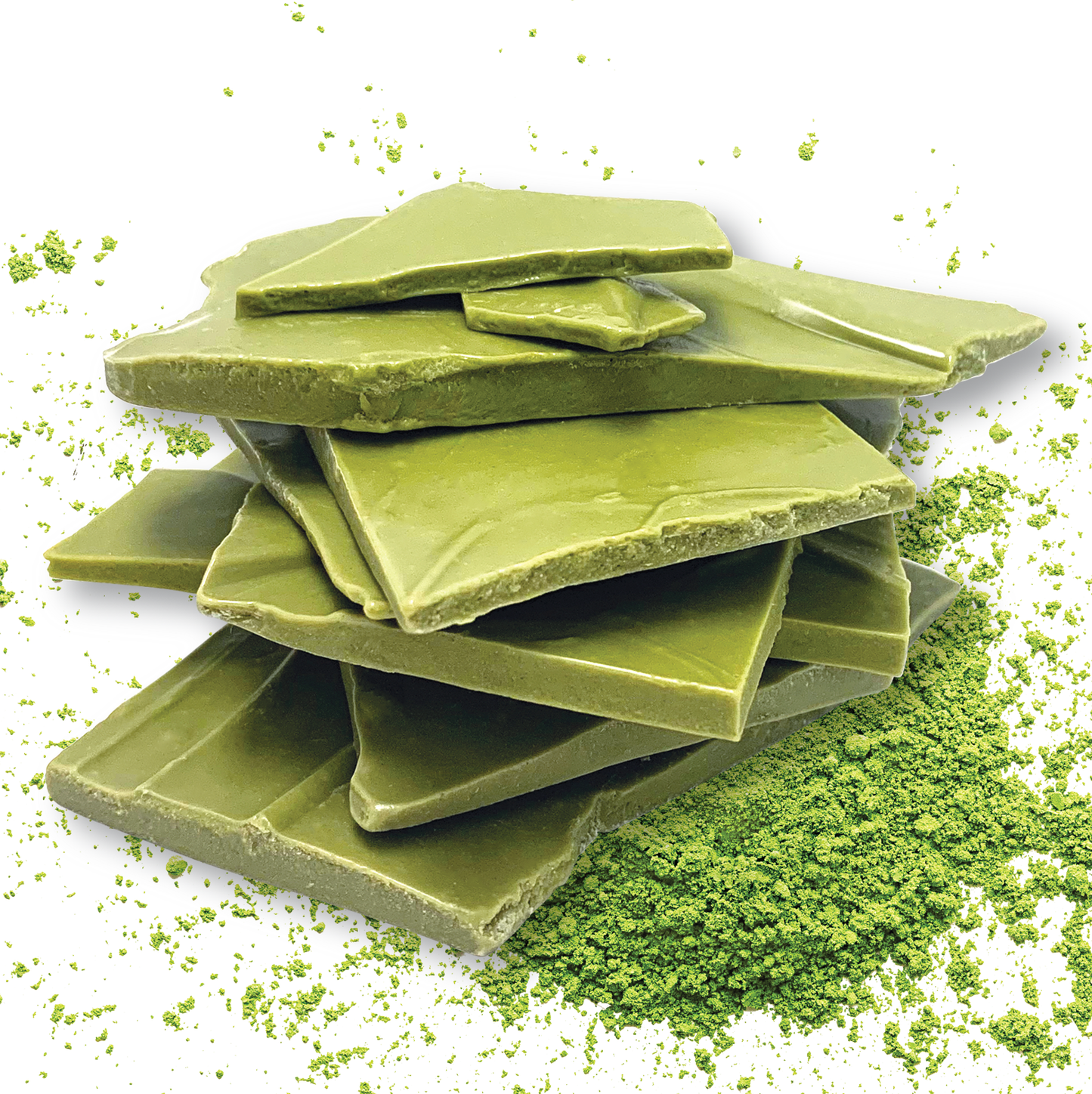 Bursts of White chocolate green tea matcha
