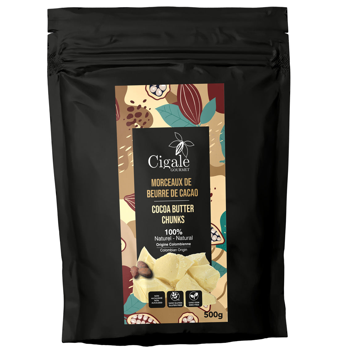 Morceaux de beurre de cacao