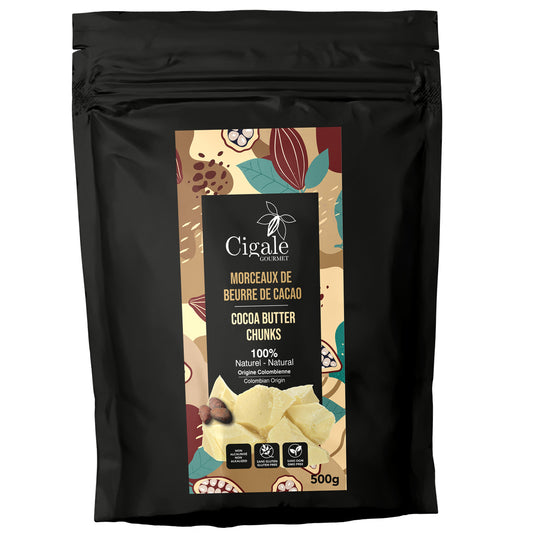 Morceaux de beurre de cacao