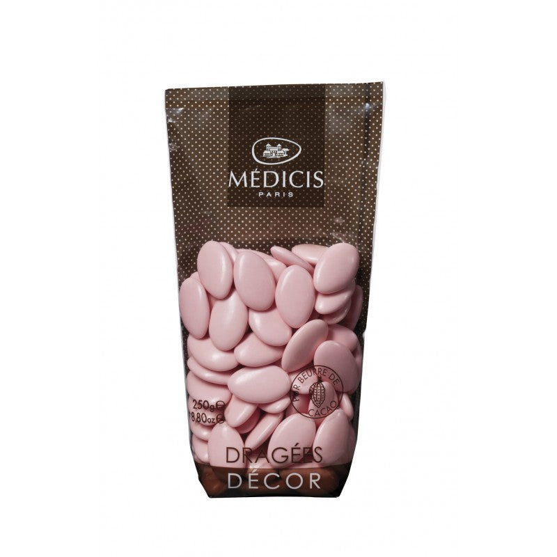 Chocolat Médicis aux dragées roses 70%