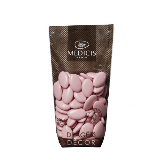 Chocolat Médicis aux dragées roses 70%