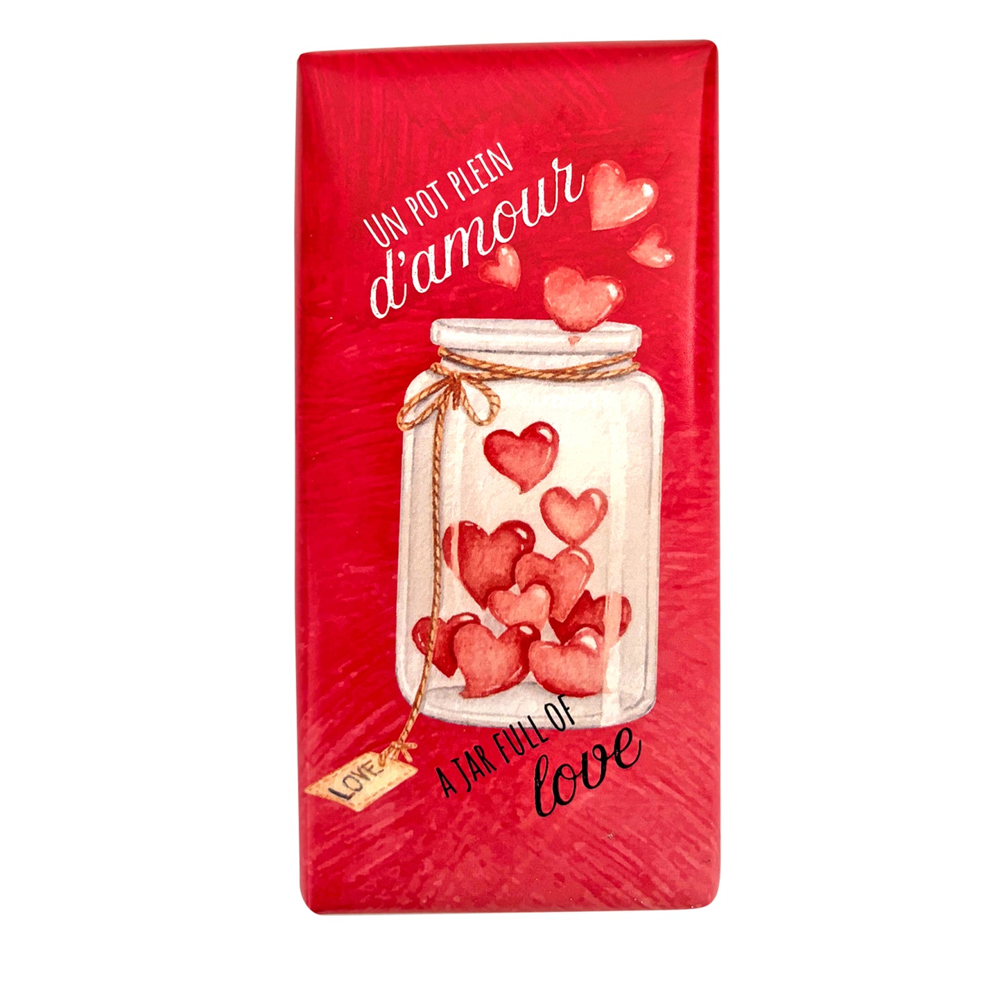 Tablette de Chocolat "Un Pot Plein d'Amour"