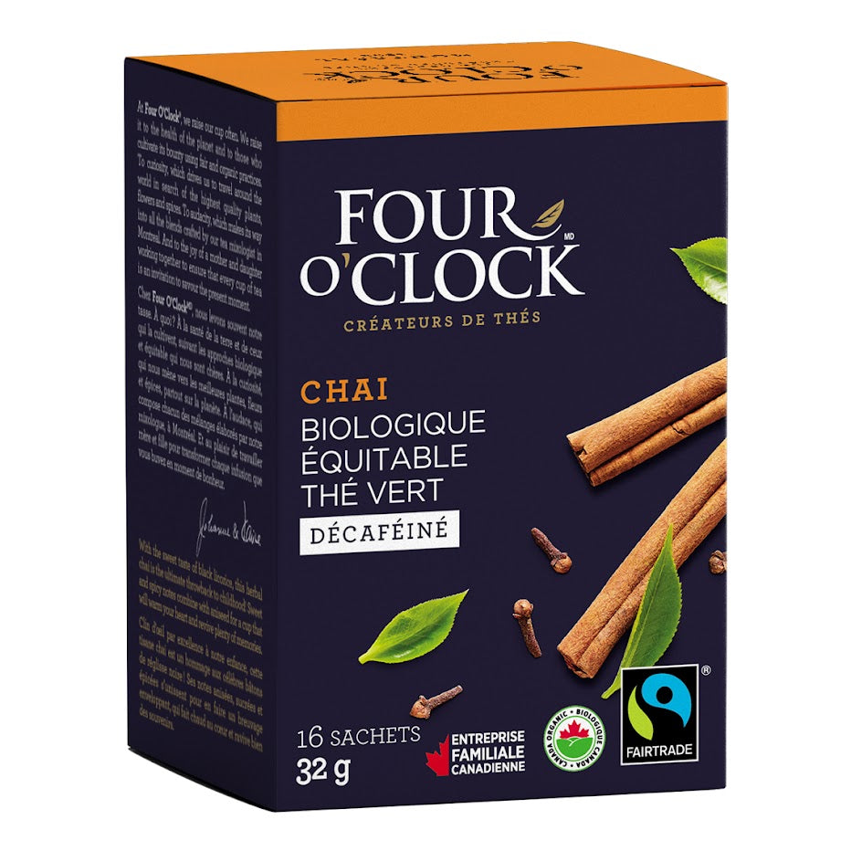 Thé Vert Chaï Décaféiné Bio Equitable