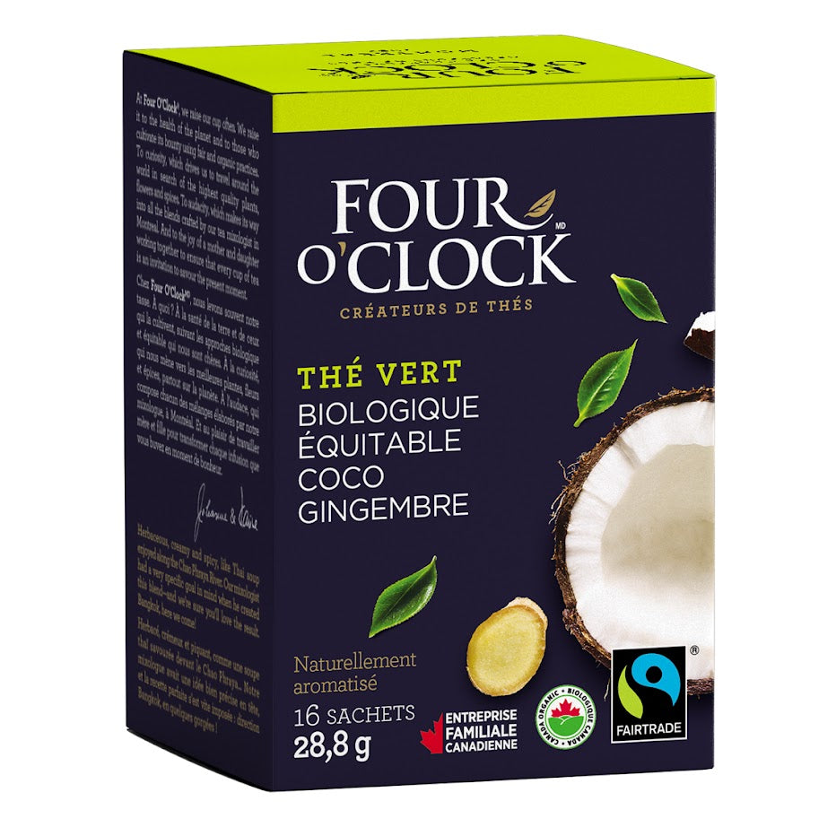 Thé vert Coco Gingembre Bio-Équitable