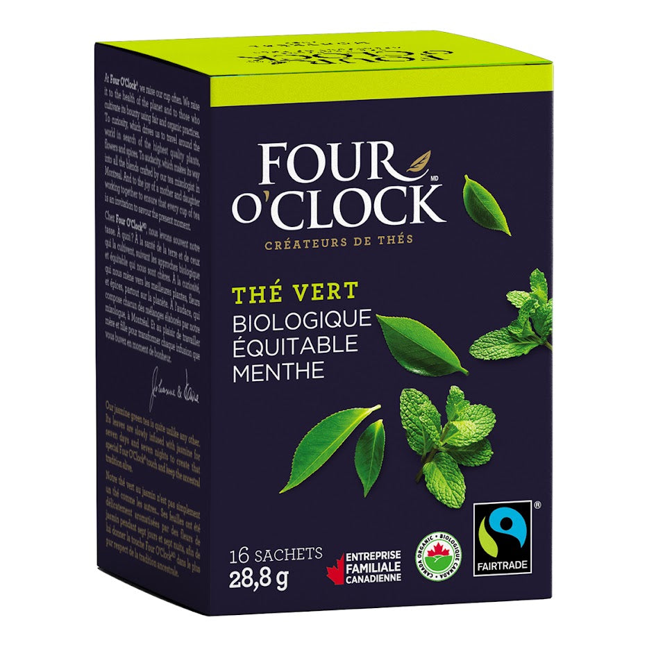 Thé vert à la menthe biologique/équitable