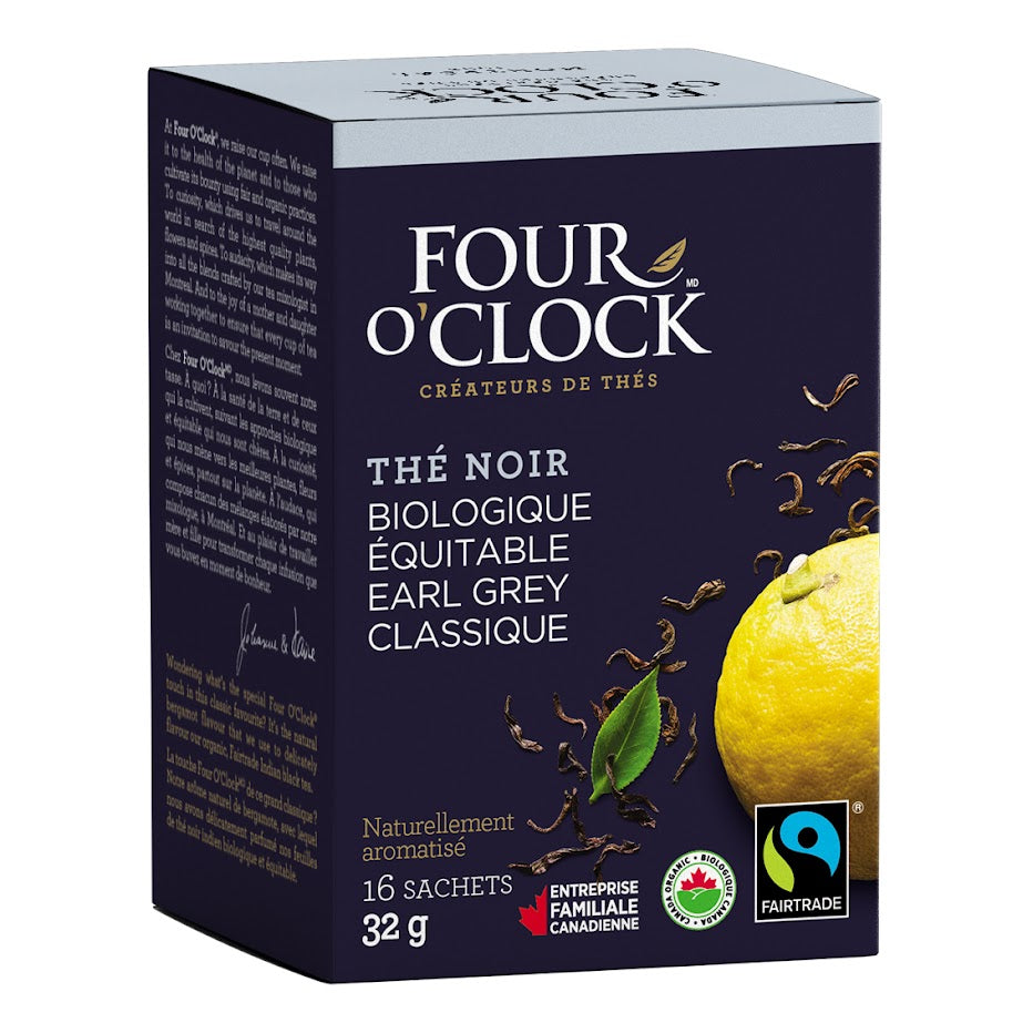 Thé noir Earl Grey biologique/équitable