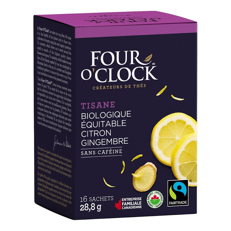 Tisane au Gingembre et Citron Bio/Équitable