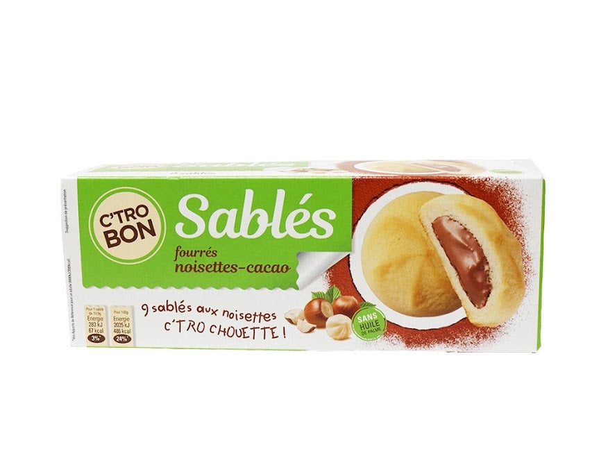 Chocolate Hazelnut filled biscuits Sablé