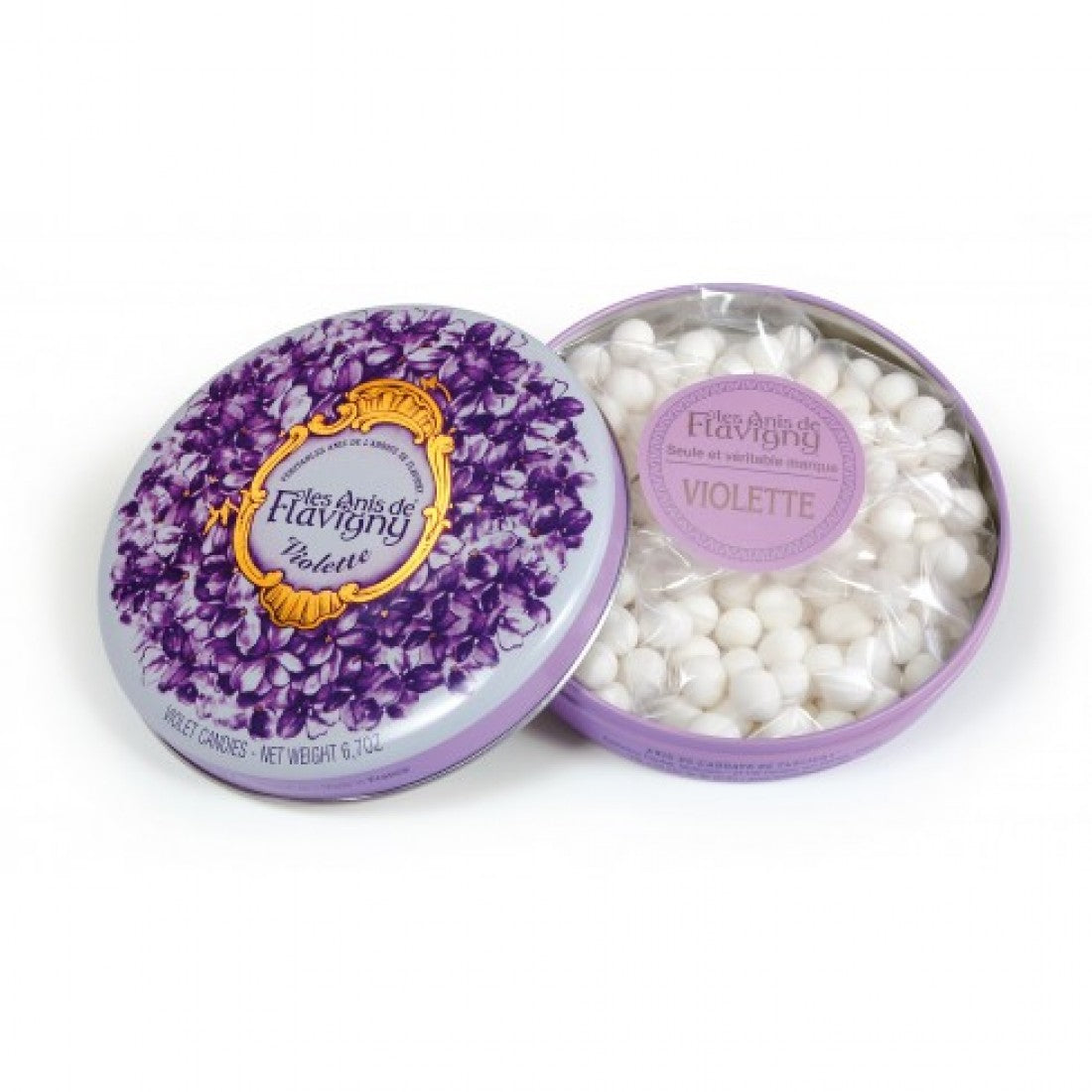 Boîte ronde d'Anis de Flavigny Violet 190g