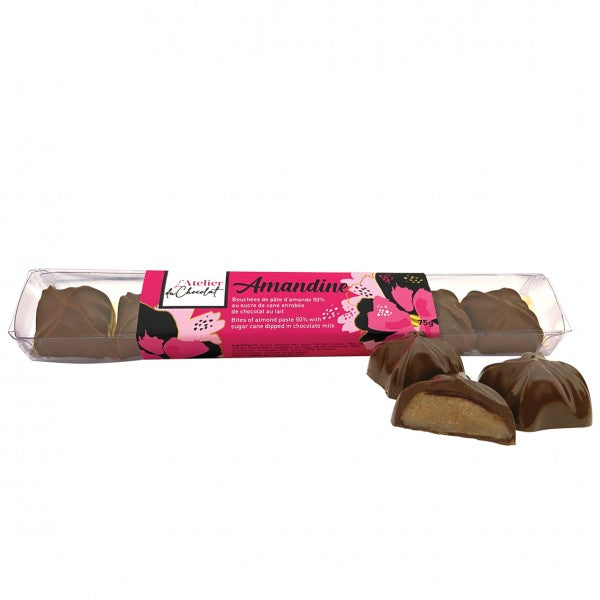 Amandine - Almond paste with sugar cane dipped in milk chocolate