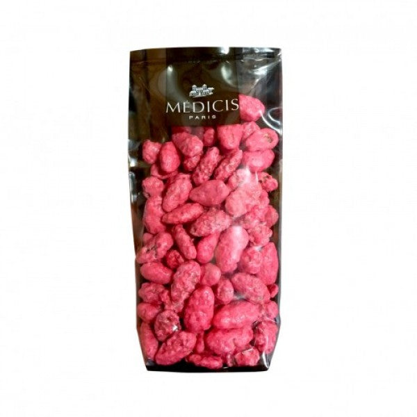 Pralines pink roasted almond with caramelized and polished sugar coating