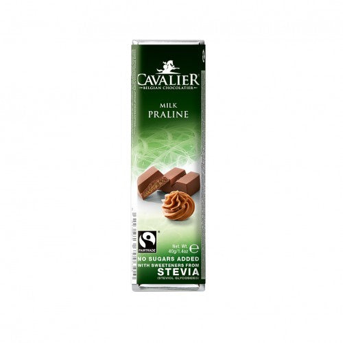 Cavalier STEVIA milk chocolate praline