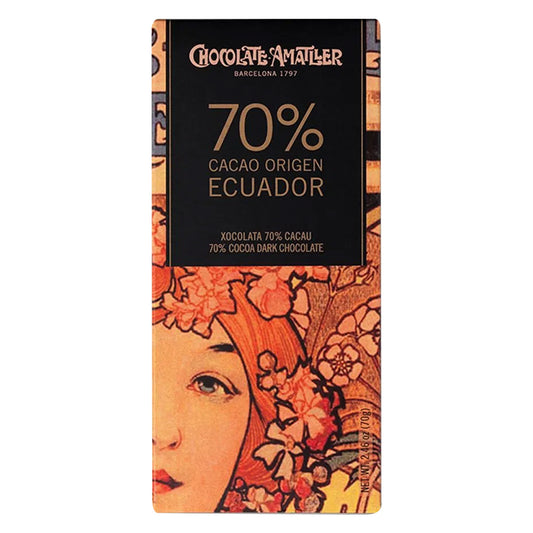 70% Dark chocolate Amatller Ecuador Origin