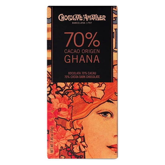 70% dark chocolate Amatller Ghana Origin