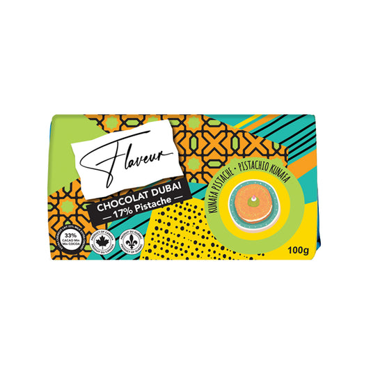 Milk Chocolate Bar filled with Pistachio Kunafa - 100g
