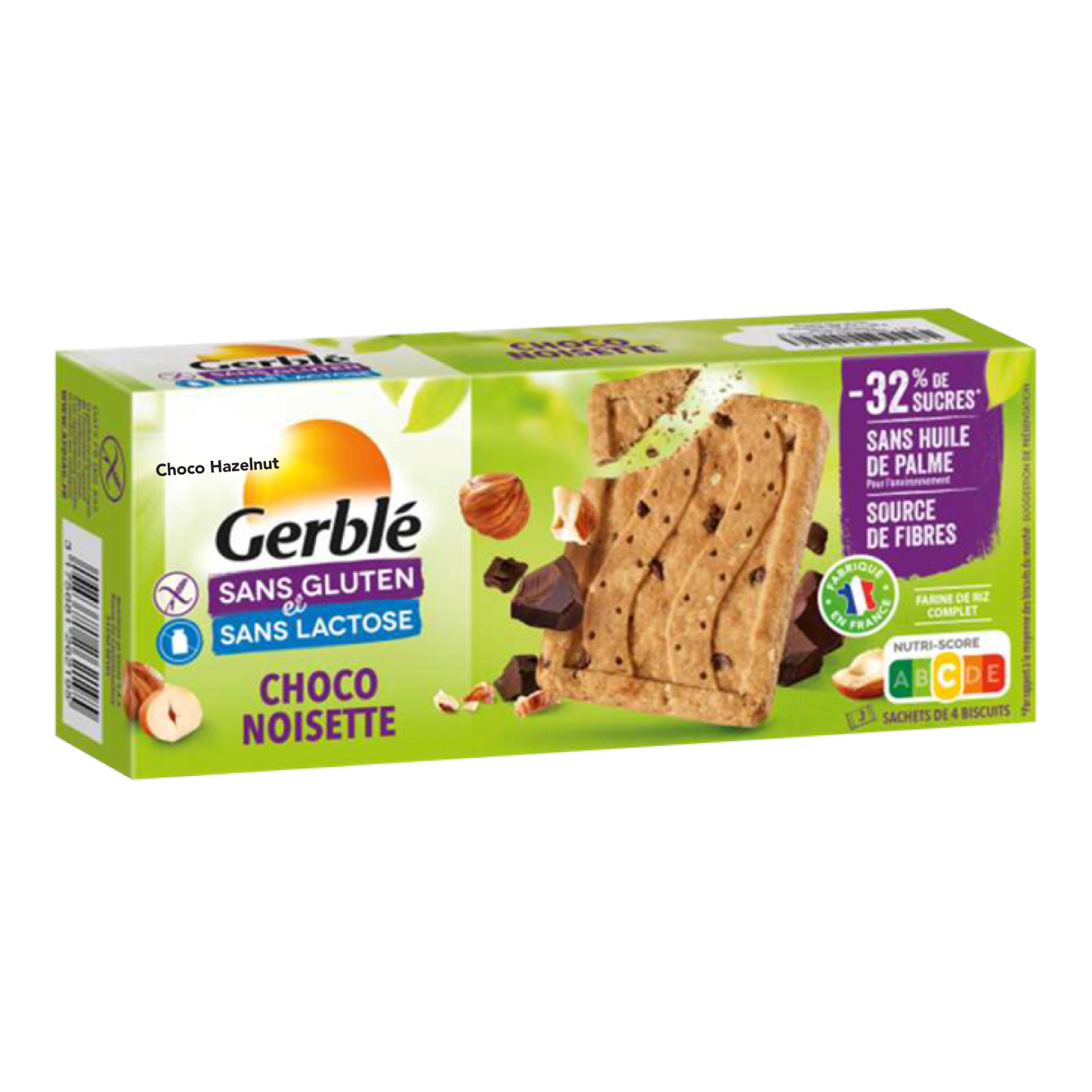 Gerblé Chocolate Hazelnut Biscuit - Gluten Free & Lactose Free