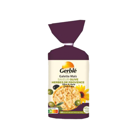 Gerblé Corn Cracker Olive and « Provence » Herb Flavouring