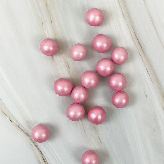 Pink Pearlescent Crispy Balls - 100g