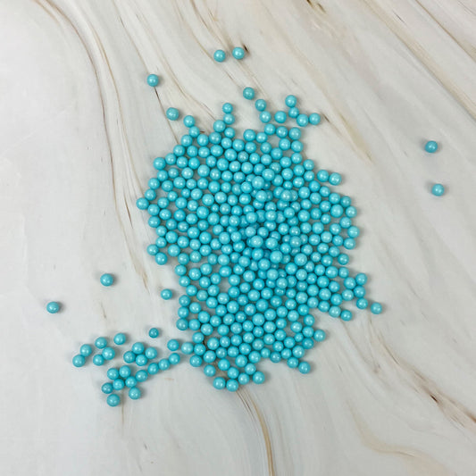 Blue Pearlescent Sugar Balls 5mm - 100g