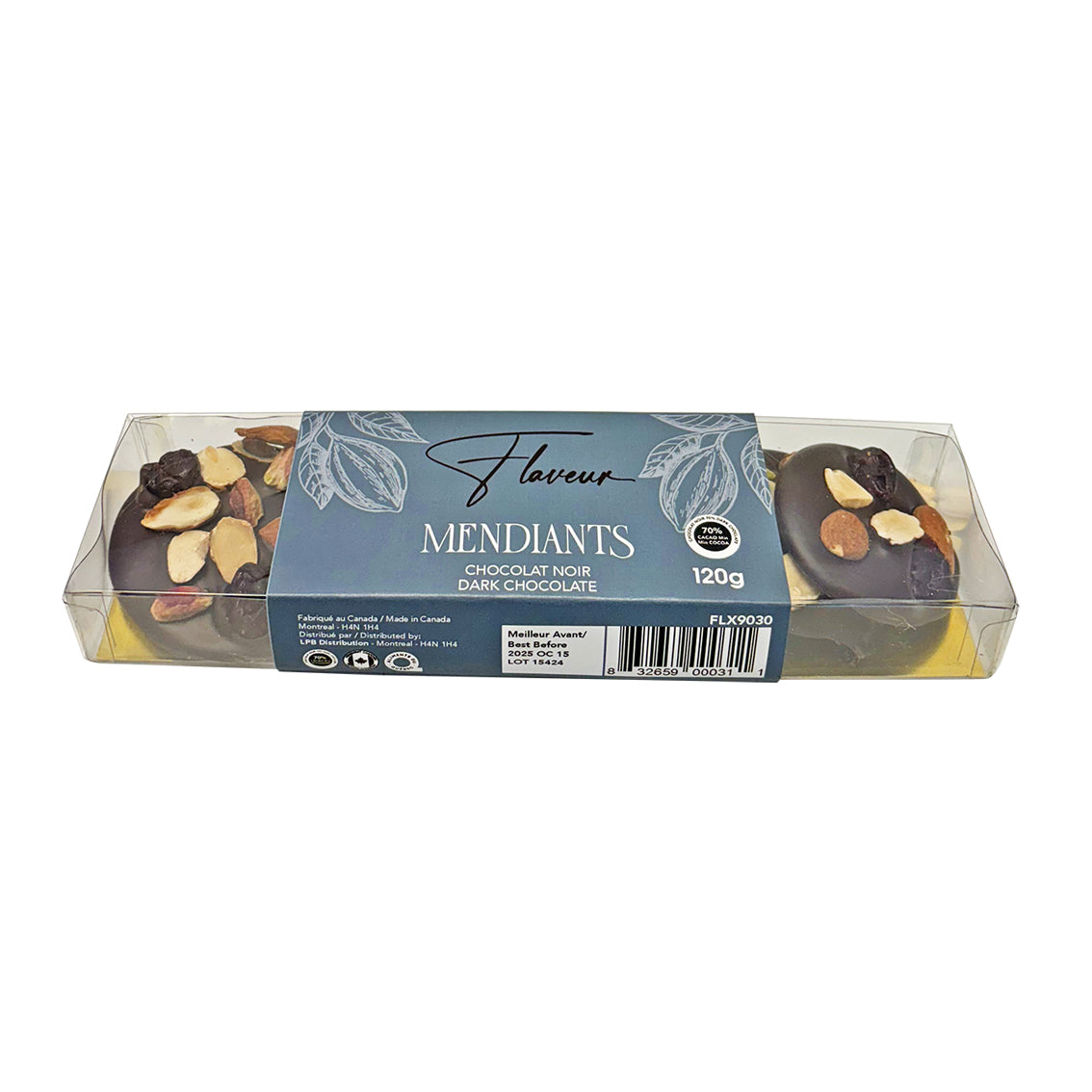 Assorted Dark Chocolate Mendiants FLX9030