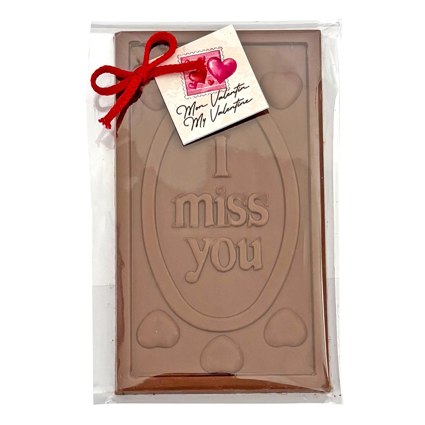 I Miss You Rectangular Milk Chocolate Bar - 38g