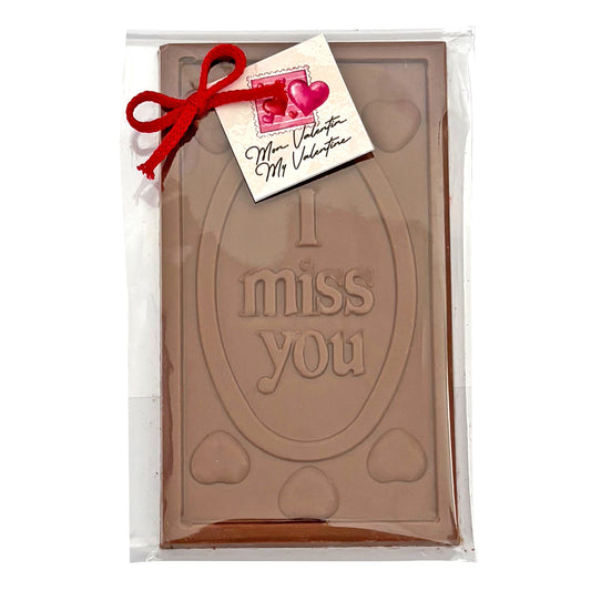 I Miss You Rectangular Milk Chocolate Bar - 38g