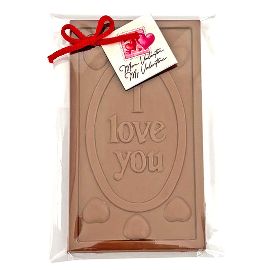 I Love You Rectangular Milk Chocolate Bar - 38g